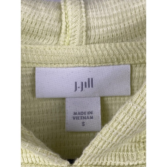 J. Jill Hoodie Pullover Womens Small Yellow Excellent Coastal Loungewear - Picture 2 of 9
